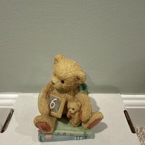 Cherished Teddies 1992 Age 6  “Chalking Up Six Wishes”  Birthday Bear 911283